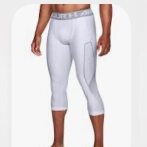 Under Armour  HeatGear 3/4 length Compression Leggings white size small